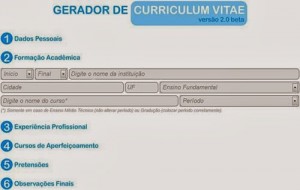 Gerador de currículo - Criar Currículo Online 01